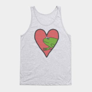 My Valentines Day Frog Love Heart Filled with Hearts Tank Top